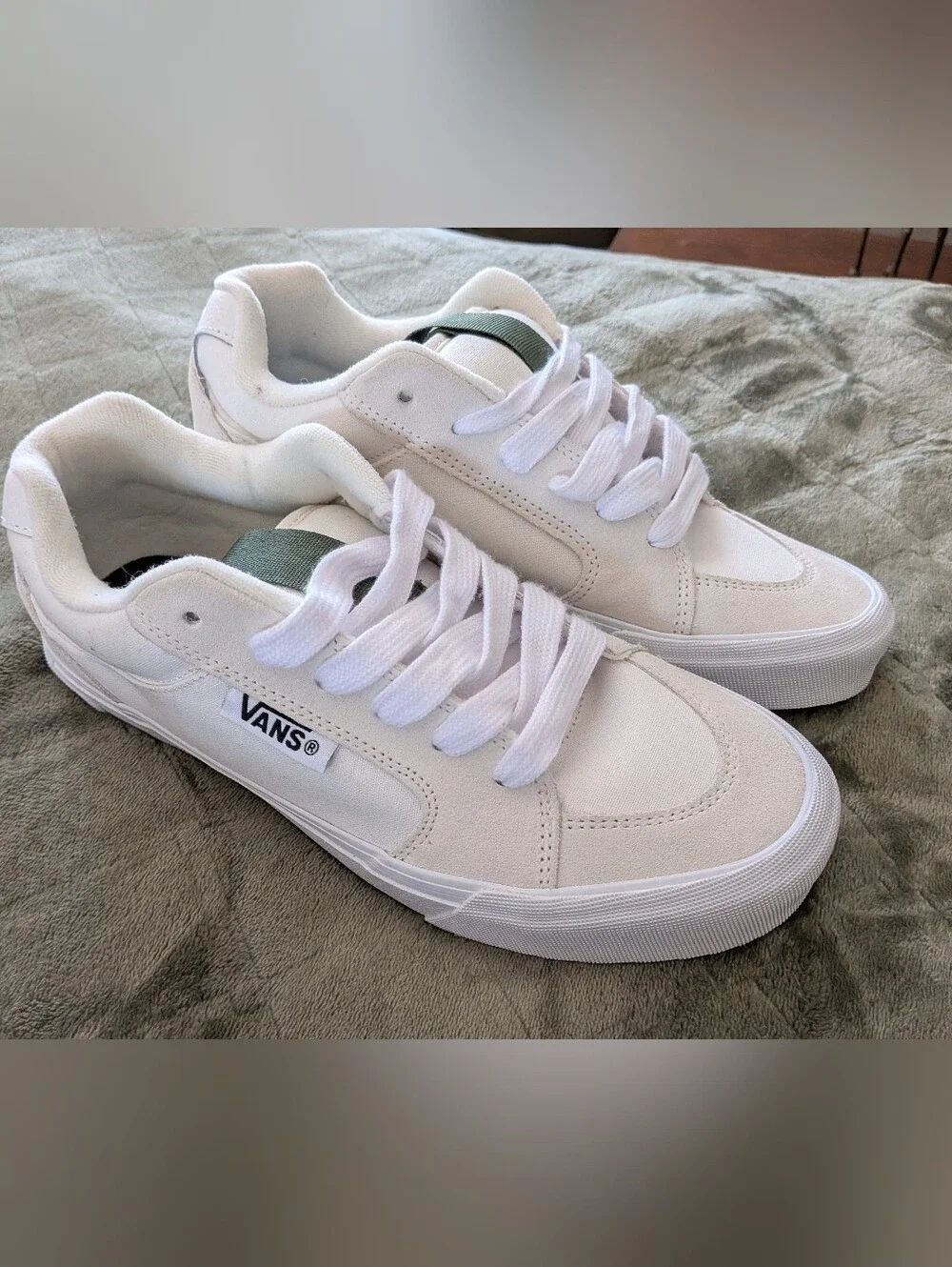 NEW Mens Vans Chukka Push Blanc De Blanc White Sneaker Shoes Size 9.5
